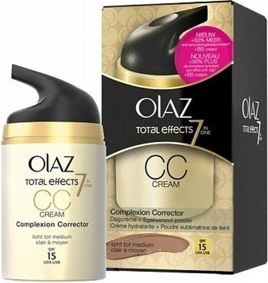 Olaz Total Effects CC Cream Light SPF 15 50 ml - Verpakking beschadigd