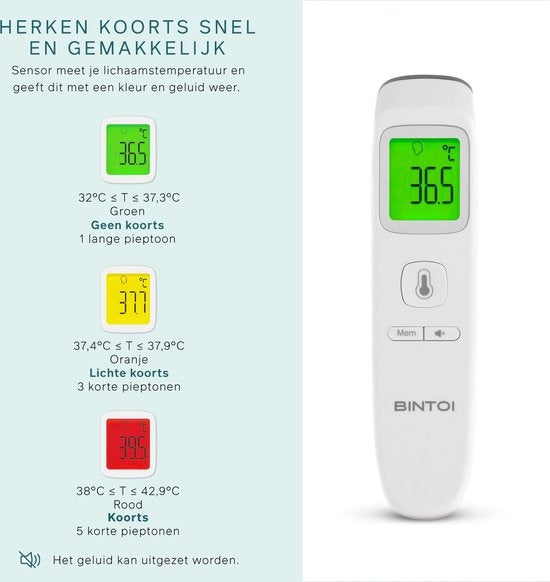 Bintoi¬Æ XE200 - Thermometer - Temperature meter - Clinical thermometer - packaging damaged