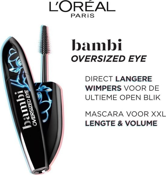 L'Oréal Paris Bambi XXL Oversized Eye Mascara - Black - Volume &amp; Length Mascara - 8,9ml