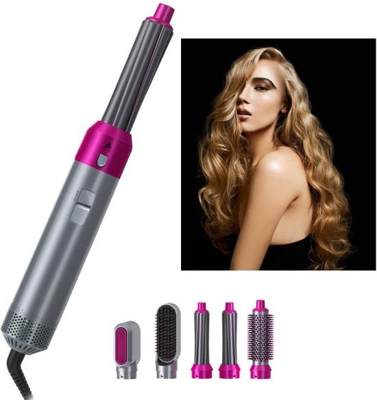 HOT Air Styler TP-5+1 F√∂hnbrush – Glättbürste – 5-IN-1-Set – Lockenbürste – Zauberbürste – Haartrockner – F√∂hn – Multistyler – Automatischer Lockenstab