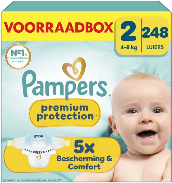 Pampers Harmonie / Pure Größe 2 (4-8 kg) 172 Windeln