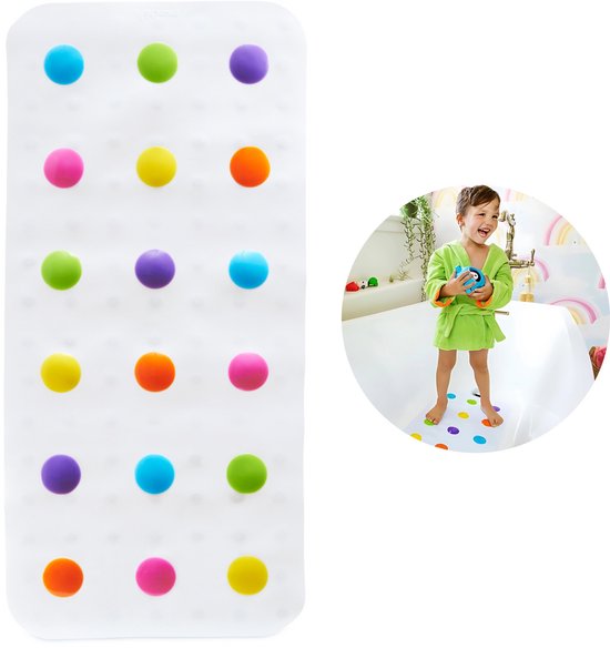 Munchkin Anti-Slip Badmat - Douchemat - Badmat met Stippen voor Kinderen - Voor in Bad en Douche - Antislipmat - 77 x 35 cm  | Beschadigde verpakking