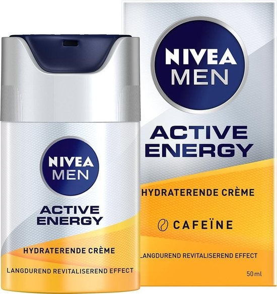 NIVEA MEN Active Energy – 50 ml – Feuchtigkeitsspendende Gesichtscreme