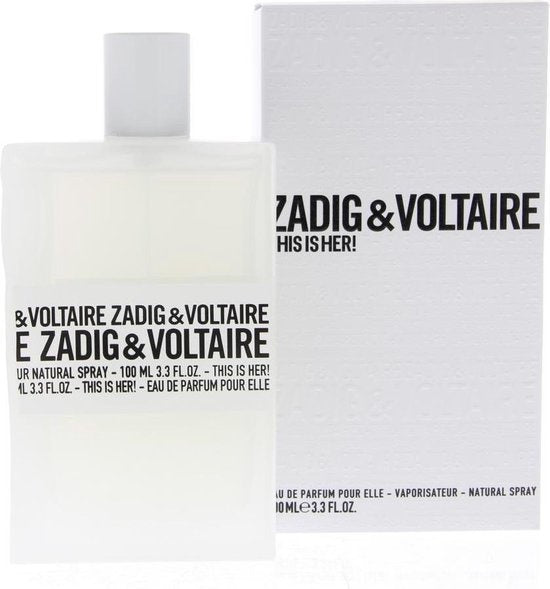 Zadig &amp; Voltaire This Is Her 100 ml – Eau de Parfum – Damenparfüm – Verpackung beschädigt