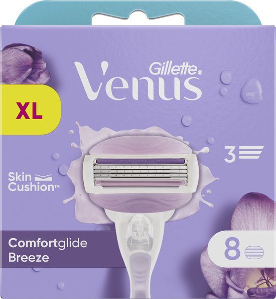 Gillette Venus Rasierklingen Comfortglide Breeze – 8 Nachfüllklingen – Beschädigte Verpackung