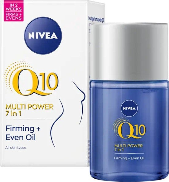 NIVEA Q10 Multi Power 7-in-1 straffendes Körperöl – mit Macadamia und Avocado – 100 ml – Verpackung beschädigt