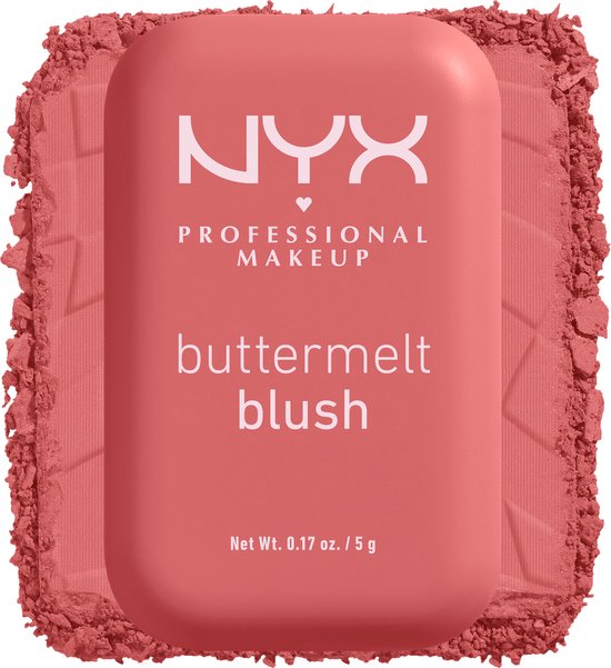 NYX Professional Makeup Buttermelt Blush – Alle Hauttypen – Angereichert mit Mango-, Mandel- und Sheabutter – Feeling Butta – 5 gr