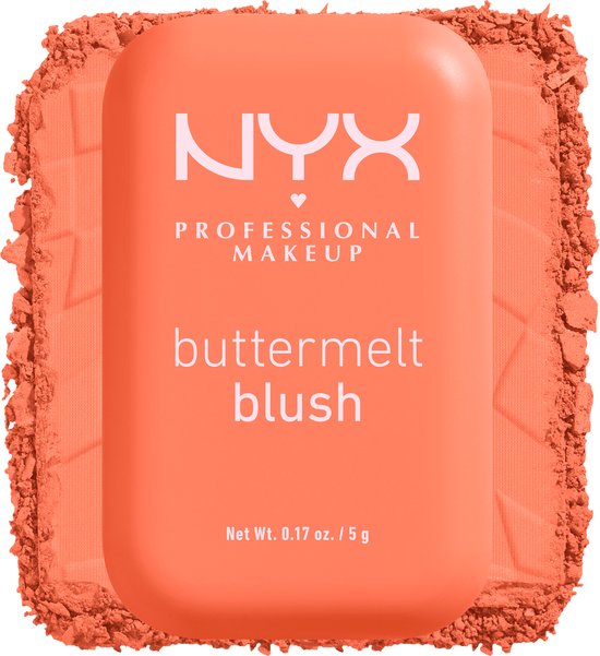 NYX Professional Makeup Buttermelt Blush - All Skin Types - Enriched with Mango, Almond and Shea Butter - Sooner The Butta - 5 gr
