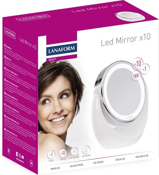 Lanaform LED Mirror X10 – Schminkspiegel – Verpackung fehlt