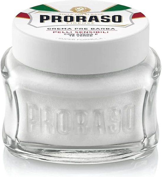 Proraso - Pre-Shave Crème - voor Gevoelige Huid 100 ml - Verpakking beschadigd