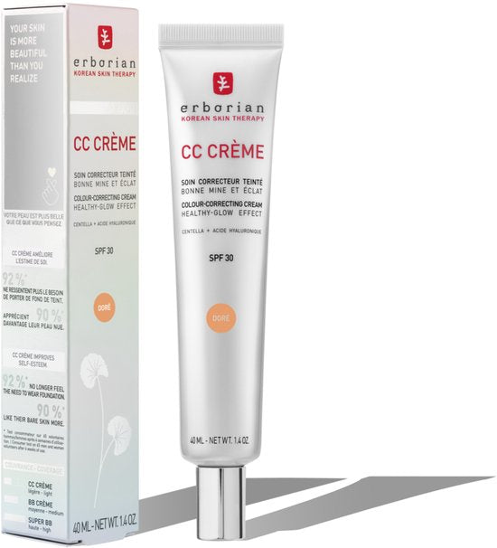 Erborian CC Cream SPF 30 Dore - 40 ml- Beschadigde Verpakking
