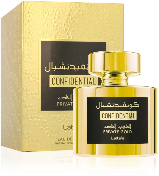 Lattafa Lattafa Confidential Private Gold eau de parfum spray (unisex) 100 ml - Beschadigde Verpakking