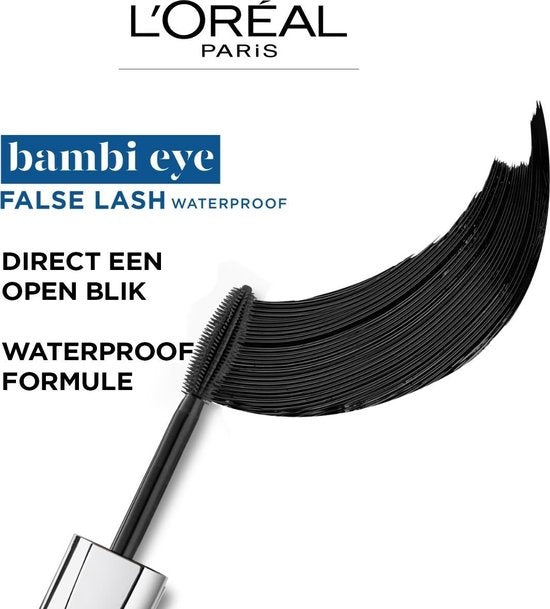 L'Oréal Paris Bambi Eye by False Lash Waterproof Mascara - Zwart