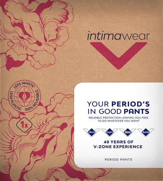 Libresse Menstruationsunterwäsche, waschbar – Schwarz, Bio-Baumwolle – Größe S – Verpackung beschädigt