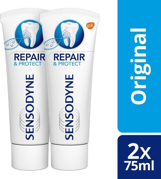 Sensodyne Repair &amp; Protect - 2 X 75ml - Toothpaste - Packaging damaged