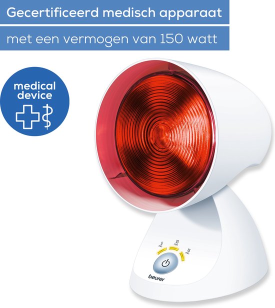 Beurer IL 35 Infraroodlamp - Verstelbare hoek - Timer 3 standen - Automatische uitschakeling - Verpakking beschadigd