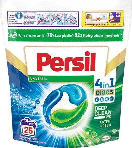 Persil 4in1 Discs Universal Washing Capsules - 25 washes - Fresh