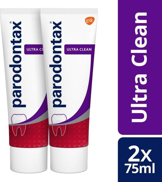 Parodontax Ultra Clean Duo Toothpaste 2 x 75 ml