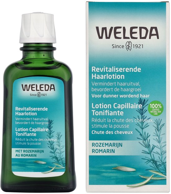 Weleda Revitaliserende Haarlotion - Rozemarijn - Vermindert Haaruitval & Bevordert Haargroei - 100% Natuurlijke Ingrediënten - 100ml