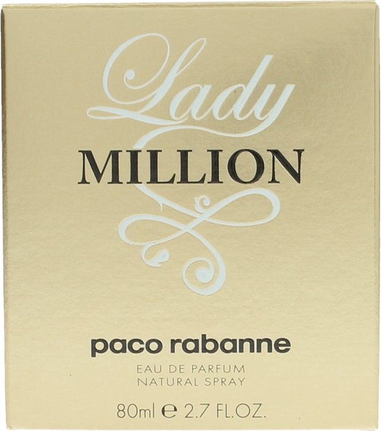 Paco Rabanne Lady Million 80 ml - Eau de Parfum - Damenparfüm