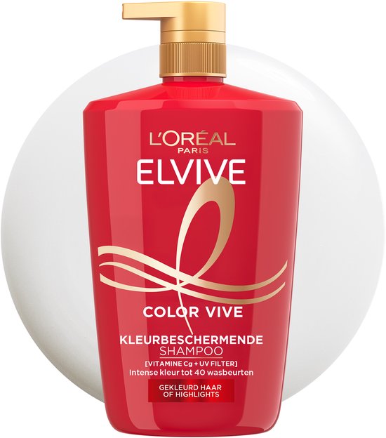 L’Oréal Paris Elvive Color Vive Kleurbeschermende Shampoo - Gekleurd Haar of Highlights - 1000ml