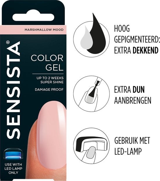 Sensista Color Gel Marshmallow Mood - Roze/Nude