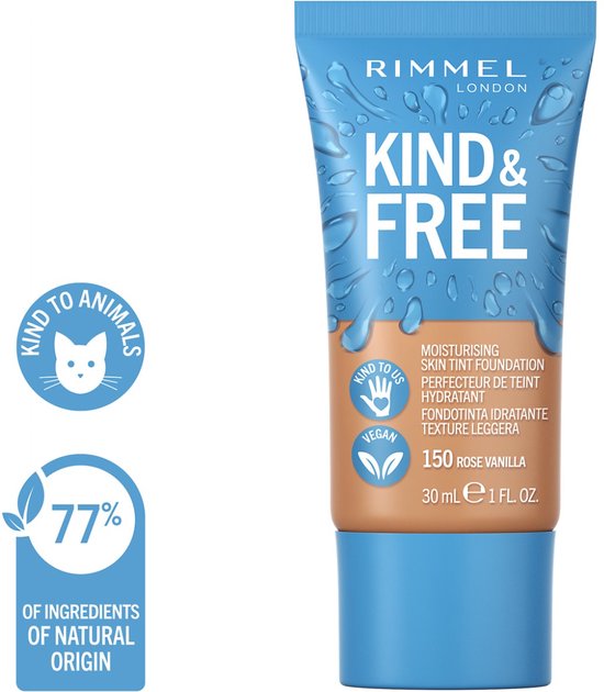 Rimmel London KIND & FREE Vegan Foundation 150 Rose Vanilla