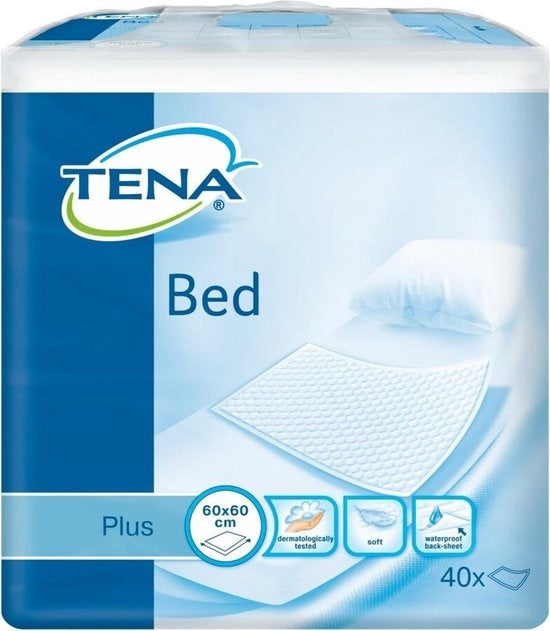 Tena Bed Plus Inkontinenz – 40 Stück 60 x 60, Inkontinenzschutz – Verpackung beschädigt