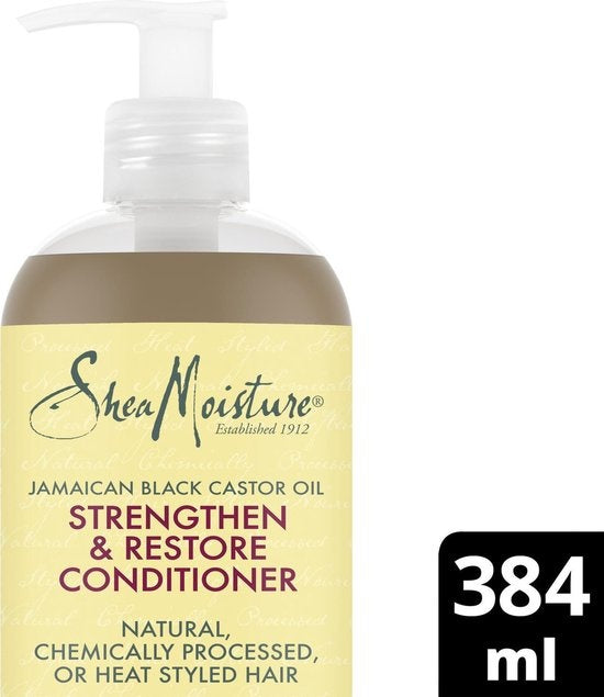 Shea Moisture Jamaican Black Castor Oil – Spülung stärken und wiederherstellen – 384 ml – Pumpe fehlt