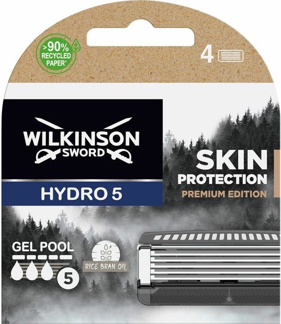Wilkinson Sword Hydro 5 Skin Protection Premium Edition - Refill Blades - Pack of 4 - Damaged packaging