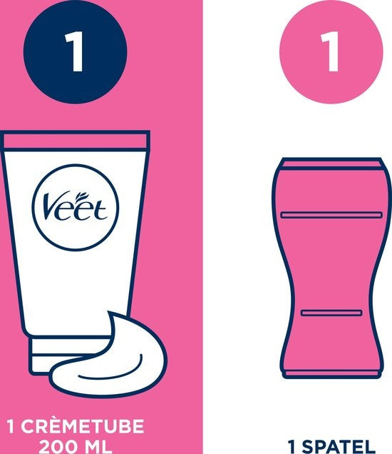 Veet Haarentfernungscreme – normale Haut – mindestens 200 ml – Verpackung beschädigt