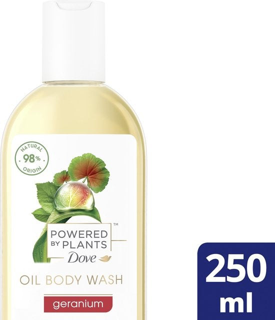 Dove Powered by Plants Shower Gel Oil Body Wash Geranium - 250 ml