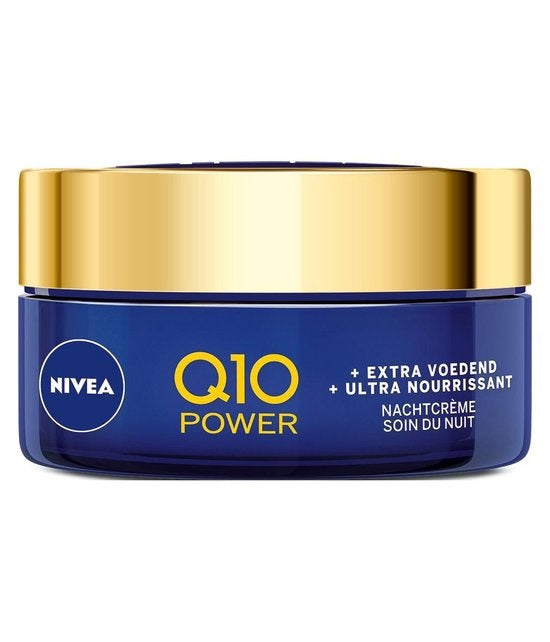 NIVEA Q10 Power +Extra Nourishing Anti-Wrinkle Night Cream - 50 ml - Packaging damaged