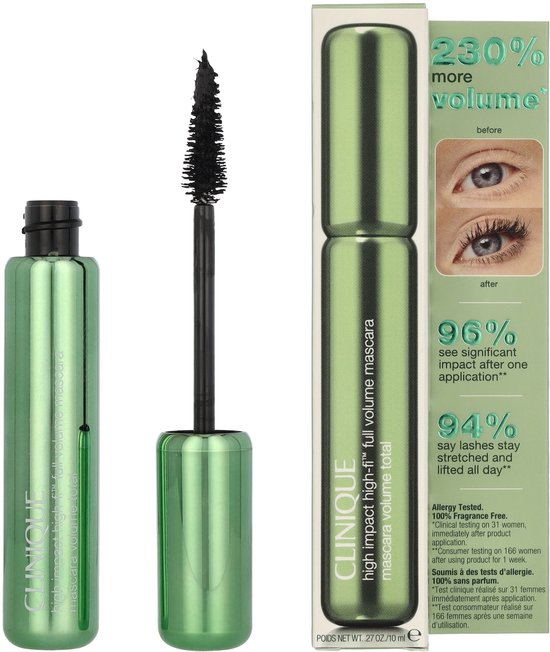 Clinique High Impact High-Fi Mascara 10 ml – 01 Schwarz – Beschädigte Verpackung