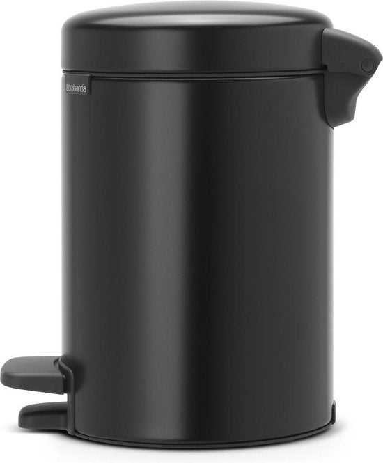Brabantia NewIcon Prullenbak - 3 liter - Badkamer - Matt Black