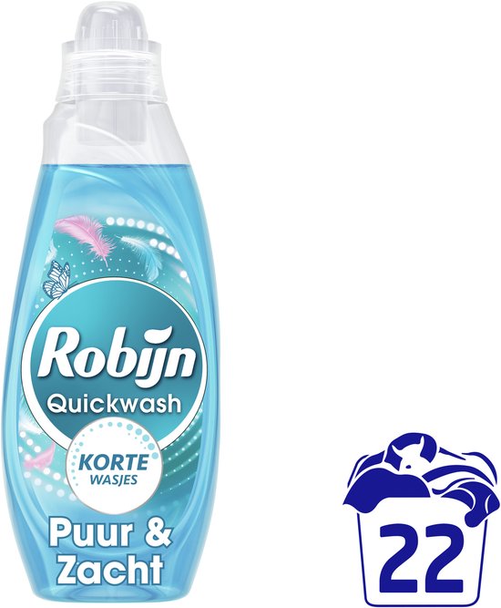 Robijn - Quickwash Vloeibaar Wasmiddel - Puur & Zacht - 22 wasbeurten