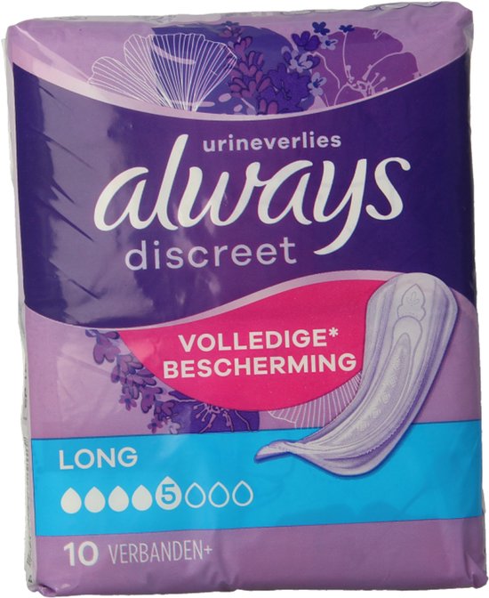 Always Discreet Inkontinenz-Einlagen Long 10 Stück