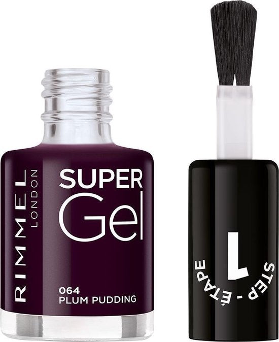 Rimmel London Supergel Weihnachtsnagellack – 064 Plum Pudding