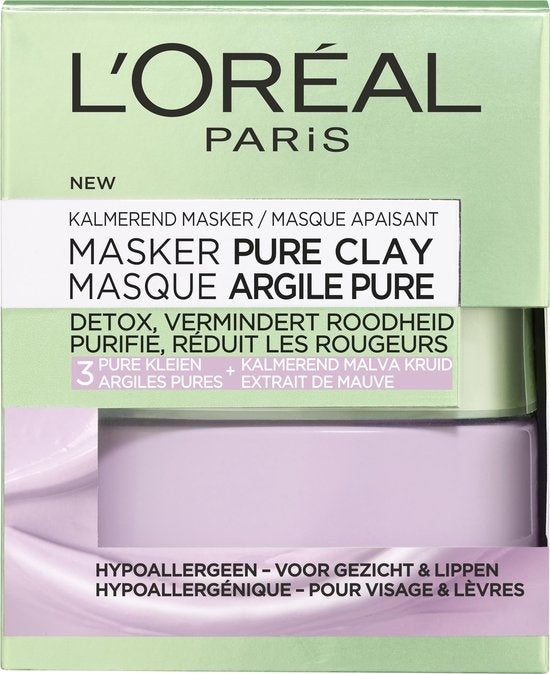 L'Oréal Paris Skin Expert Pure Clay Anti-Rötungs-Beruhigungsmaske – 50 ml