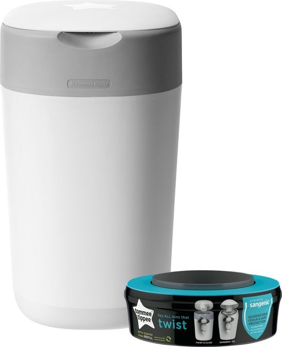 Tommee Tippee Twist & Click Luieremmer - Sangenic Tec - Wit