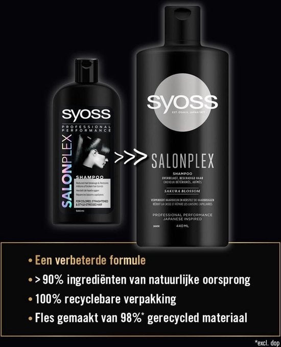 Syoss - Shampoo - Salonplex - Überlastetes, geschädigtes Haar - 440 ml