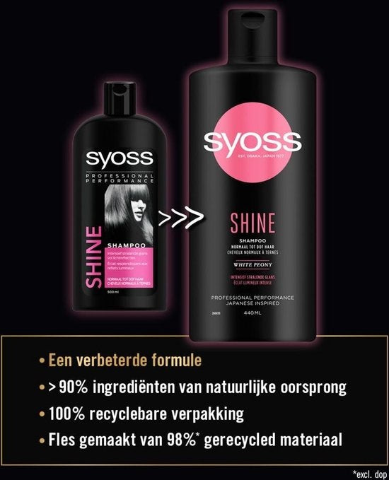 Syoss Shine Boost Shampoo 440 ml