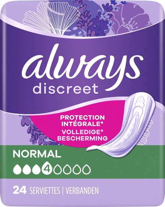 Always Discreet Verband Voor Urineverlies Dames Normal - 24 stuks