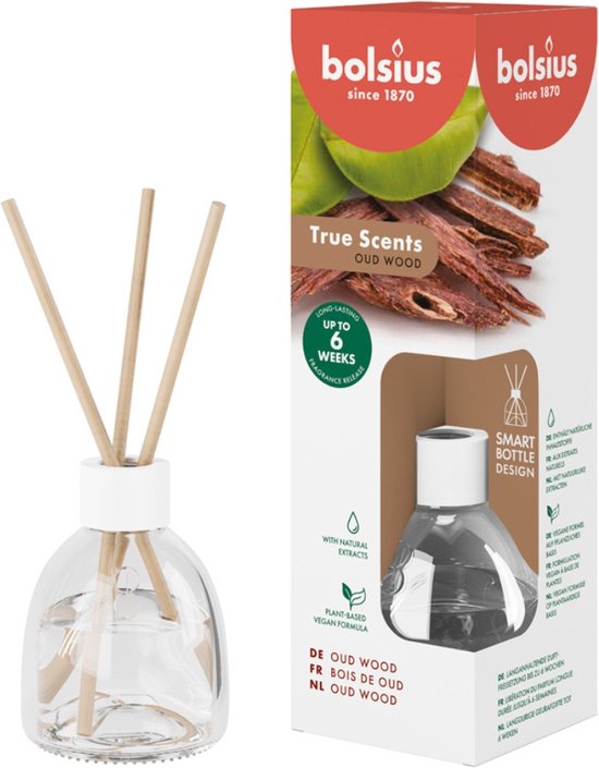 Bolsius Geurstokjes True Joy Old Wood 60 ml
