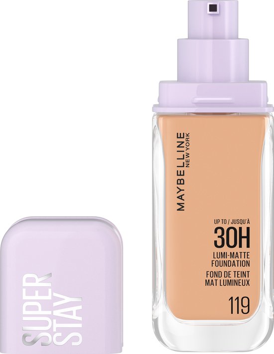 Maybelline New York – Superstay Lumi Matte Foundation – Hält bis zu 30 Stunden – Mattes Finish – 119 – – 35 ml