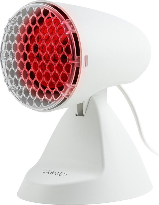 Carmen CIL1001W - Infrared lamp - 100 Watt - Suitable for muscle and joint pain - Vertically tiltable - White - Packaging damaged