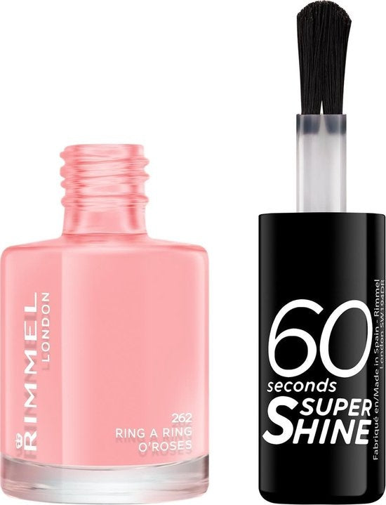 Rimmel London 60 seconds supershine nail polish - Ring A Ring O Roses - Soft Pink