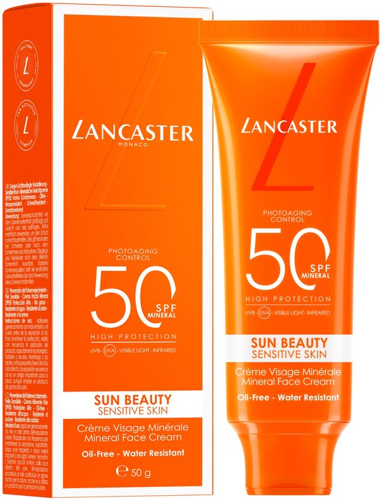 Lancaster Sun Beauty Sensitive Skin Mineral Face Cream SPF50, 50 ml