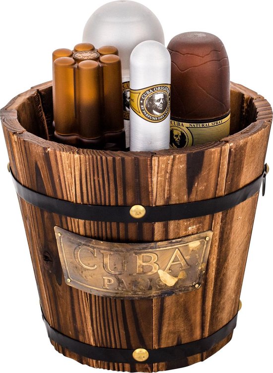 Cuba – Cuba Gold Geschenkset 100 ml, Aftershave Cuba Gold 100 ml, Deodorant Cuba Gold 200 ml und Cuba Gold 35 ml – 100 ml – Nebel, dekorativer Verschluss 