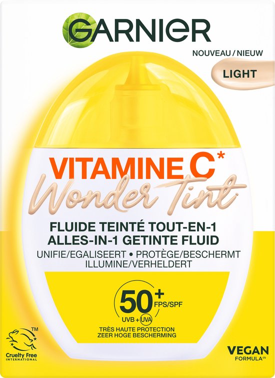 Garnier Vitamine C* Wonder Tint SPF 50+ licht - 40ml